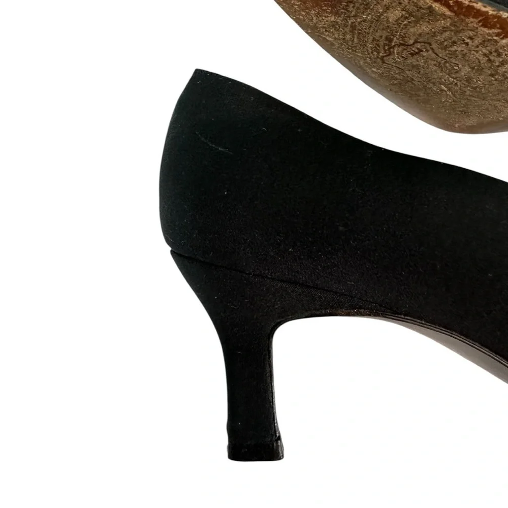 Stuart Weitzman Black Heels with Sparkling Details